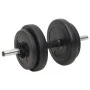Juego de barras y mancuernas con discos 120 kg de vidaXL, Peso libre - Ref: Foro24-3145032, Precio: 360,48 €, Descuento: %