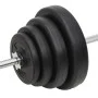 Juego de barras y mancuernas con discos 120 kg de vidaXL, Peso libre - Ref: Foro24-3145032, Precio: 360,48 €, Descuento: %