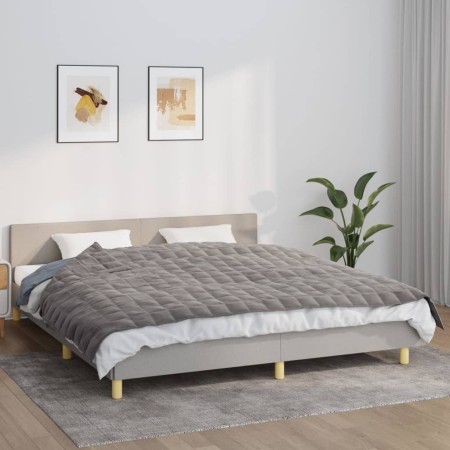 Manta con peso tela gris 155x220 cm 7 kg de vidaXL, Mantas - Ref: Foro24-350776, Precio: 60,33 €, Descuento: %
