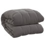 Manta con peso tela gris 155x220 cm 7 kg de vidaXL, Mantas - Ref: Foro24-350776, Precio: 60,33 €, Descuento: %