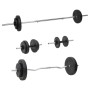 Juego de barras y mancuernas con discos 60 kg de vidaXL, Peso libre - Ref: Foro24-3145027, Precio: 227,83 €, Descuento: %
