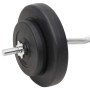 Juego de barras y mancuernas con discos 60 kg de vidaXL, Peso libre - Ref: Foro24-3145027, Precio: 227,83 €, Descuento: %