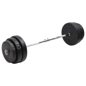 Mancuerna curl con discos 90 kg de vidaXL, Peso libre - Ref: Foro24-3145022, Precio: 226,80 €, Descuento: %