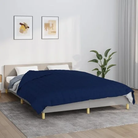 Gewichtsdecke aus blauem Stoff, 220 x 235 cm, 11 kg von vidaXL, Decken - Ref: Foro24-350746, Preis: 102,10 €, Rabatt: %