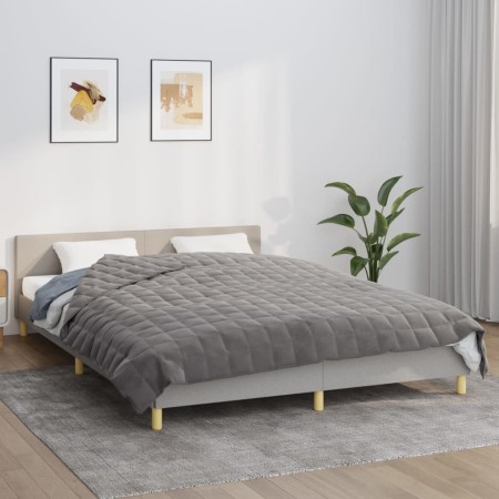 Manta con peso tela gris 200x225 cm 9 kg de vidaXL, Mantas - Ref: Foro24-350780, Precio: 69,13 €, Descuento: %