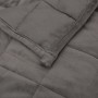 Manta con peso tela gris 200x225 cm 9 kg de vidaXL, Mantas - Ref: Foro24-350780, Precio: 69,13 €, Descuento: %