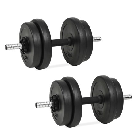 Mancuernas con discos 40 kg de vidaXL, Peso libre - Ref: Foro24-3145016, Precio: 112,45 €, Descuento: %