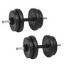 Mancuernas con discos 40 kg de vidaXL, Peso libre - Ref: Foro24-3145016, Precio: 112,45 €, Descuento: %