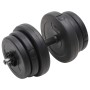 Mancuernas con discos 40 kg de vidaXL, Peso libre - Ref: Foro24-3145016, Precio: 112,45 €, Descuento: %