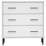 Aparador con 3 cajones OSLO madera maciza blanco 77x40x79,5 cm de vidaXL, Cajoneras - Ref: Foro24-350981, Precio: 153,05 €, D...