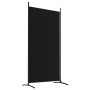 Biombo divisor de 2 paneles de tela negro 175x180 cm de vidaXL, Divisores de ambientes - Ref: Foro24-350261, Precio: 32,56 €,...