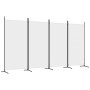 Biombo divisor de 4 paneles de tela blanco 346x180 cm de vidaXL, Divisores de ambientes - Ref: Foro24-350262, Precio: 47,69 €...