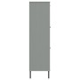 Librería patas de metal OSLO madera maciza gris 90x35x128,5cm de vidaXL, Librerías y estanterías - Ref: Foro24-351013, Precio...