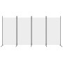 Biombo divisor de 4 paneles de tela blanco 346x180 cm de vidaXL, Divisores de ambientes - Ref: Foro24-350262, Precio: 47,69 €...