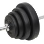 Juego de barras y mancuernas con discos 120 kg de vidaXL, Peso libre - Ref: Foro24-3145031, Precio: 416,17 €, Descuento: %