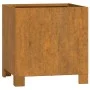 Jardinera con patas acero corten oxidado 32x30x33 cm de vidaXL, Maceteros y jardineras - Ref: Foro24-823678, Precio: 35,74 €,...