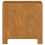 Jardinera con patas acero corten oxidado 32x30x33 cm de vidaXL, Maceteros y jardineras - Ref: Foro24-823678, Precio: 36,37 €,...