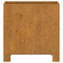 Jardinera con patas acero corten oxidado 32x30x33 cm de vidaXL, Maceteros y jardineras - Ref: Foro24-823678, Precio: 35,74 €,...