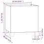Jardinera con patas acero corten oxidado 32x30x33 cm de vidaXL, Maceteros y jardineras - Ref: Foro24-823678, Precio: 35,74 €,...