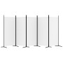 Biombo divisor de 5 paneles de tela blanco 433x180 cm de vidaXL, Divisores de ambientes - Ref: Foro24-350266, Precio: 56,43 €...