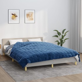 Manta con peso tela azul 220x235 cm 15 kg de vidaXL, Mantas - Ref: Foro24-350801, Precio: 83,82 €, Descuento: %