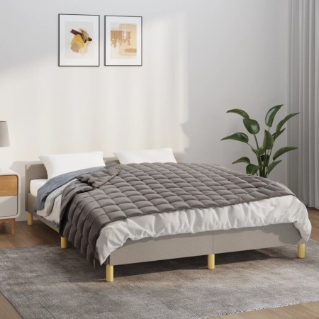 Manta con peso tela gris 138x200 cm 6 kg de vidaXL, Mantas - Ref: Foro24-350772, Precio: 54,81 €, Descuento: %