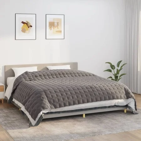 Manta con peso tela gris 235x290 cm 11 kg de vidaXL, Mantas - Ref: Foro24-350786, Precio: 92,79 €, Descuento: %