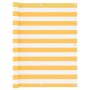 Toldo para balcón tela oxford blanco y amarillo 120x500 cm en Sombrillas | Comprar online en Foru.es