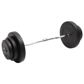 Mancuerna curl con discos 60 kg de vidaXL, Peso libre - Ref: Foro24-3145018, Precio: 152,02 €, Descuento: %
