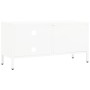 Mueble para el televisor acero y vidrio blanco 90x30x44 cm en Muebles TV | Comprar online en Foru.es