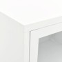 Mueble para el televisor acero y vidrio blanco 90x30x44 cm en Muebles TV | Comprar online en Foru.es