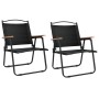 Sillas de camping 2 uds tela Oxford negro 54x55x78 cm de vidaXL, Sillas de jardín - Ref: Foro24-319485, Precio: 87,39 €, Desc...