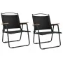 Sillas de camping 2 uds tela Oxford negro 54x55x78 cm de vidaXL, Sillas de jardín - Ref: Foro24-319485, Precio: 95,05 €, Desc...