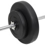 Juego de barras y mancuernas con discos 60 kg de vidaXL, Peso libre - Ref: Foro24-3145028, Precio: 214,96 €, Descuento: %