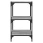 Estantería contrachapada y acero gris Sonoma 40x33x70,5 cm de vidaXL, Librerías y estanterías - Ref: Foro24-819310, Precio: 3...