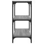 Estantería contrachapada y acero gris Sonoma 40x33x70,5 cm de vidaXL, Librerías y estanterías - Ref: Foro24-819310, Precio: 3...