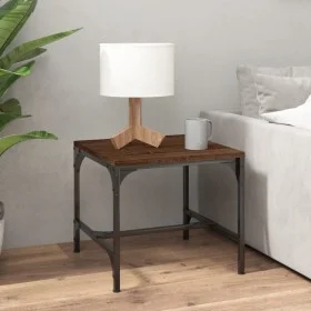 Mesa de centro madera contrachapada marrón roble 50x50x35 cm de vidaXL, Mesas de centro - Ref: Foro24-819401, Precio: 24,60 €...