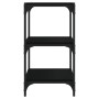 Estantería madera contrachapada y acero negro 40x33x70,5 cm de vidaXL, Librerías y estanterías - Ref: Foro24-819307, Precio: ...