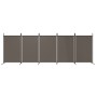 Biombo divisor de 5 paneles de tela gris antracita 433x180 cm de vidaXL, Divisores de ambientes - Ref: Foro24-350268, Precio:...