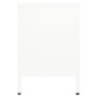 Mueble para el televisor acero y vidrio blanco 105x35x52 cm en Muebles TV | Comprar online en Foru.es
