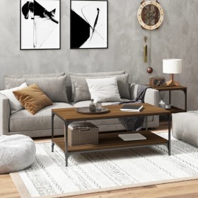 Mesa de centro madera contrachapada roble marrón 100x50x40 cm de vidaXL, Mesas de centro - Ref: Foro24-819366, Precio: 62,18 ...