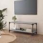 Mueble para TV contrachapada y acero gris Sonoma 100x33x41 cm de vidaXL, Muebles TV - Ref: Foro24-819350, Precio: 48,00 €, De...