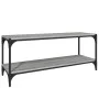 Mueble para TV contrachapada y acero gris Sonoma 100x33x41 cm de vidaXL, Muebles TV - Ref: Foro24-819350, Precio: 48,00 €, De...