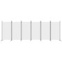 Biombo divisor de 6 paneles de tela blanco 520x180 cm de vidaXL, Divisores de ambientes - Ref: Foro24-350270, Precio: 73,75 €...