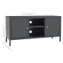Mueble para el televisor acero y vidrio gris antracita 105x35x52 cm en Muebles TV | Comprar online en Foru.es