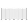 Biombo divisor de 6 paneles de tela blanco 520x180 cm de vidaXL, Divisores de ambientes - Ref: Foro24-350270, Precio: 73,75 €...