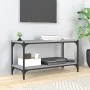 Mueble para TV contrachapada y acero gris Sonoma 80x33x41 cm de vidaXL, Muebles TV - Ref: Foro24-819335, Precio: 51,92 €, Des...