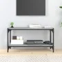 Mueble para TV contrachapada y acero gris Sonoma 80x33x41 cm de vidaXL, Muebles TV - Ref: Foro24-819335, Precio: 51,92 €, Des...
