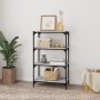 Estantería contrachapada y acero gris Sonoma 60x33x100 cm de vidaXL, Librerías y estanterías - Ref: Foro24-819330, Precio: 53...