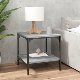 Mesa de centro madera contrachapada gris Sonoma 50x50x40 cm de vidaXL, Mesas de centro - Ref: Foro24-819375, Precio: 42,42 €,...